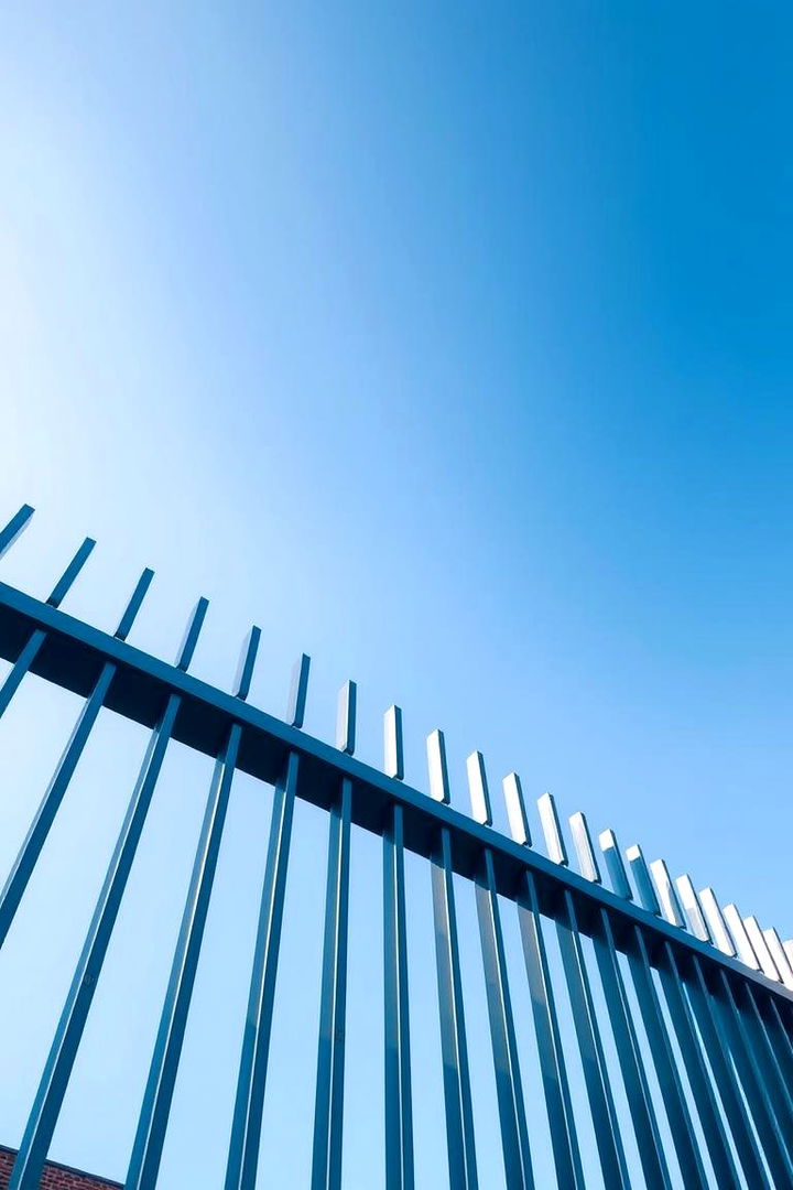 Modern Metal Farm Fence Minimalism - 22 Farm Fence Ideas