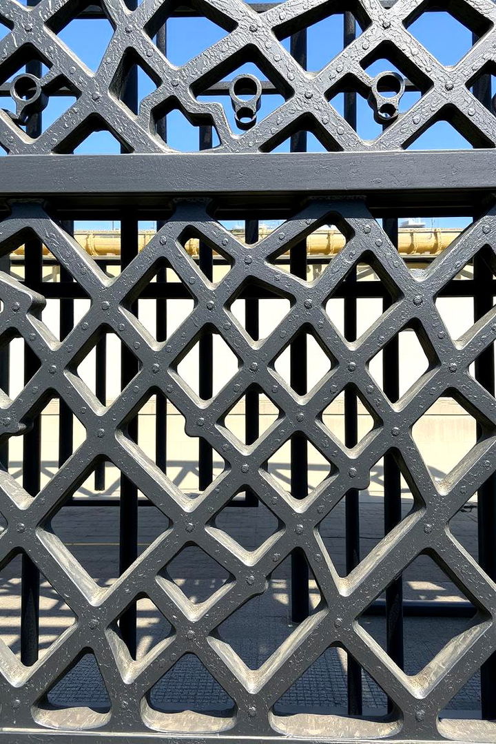 Modern Metal Fretwork Fence - 22 Cheap Privacy Fence Ideas