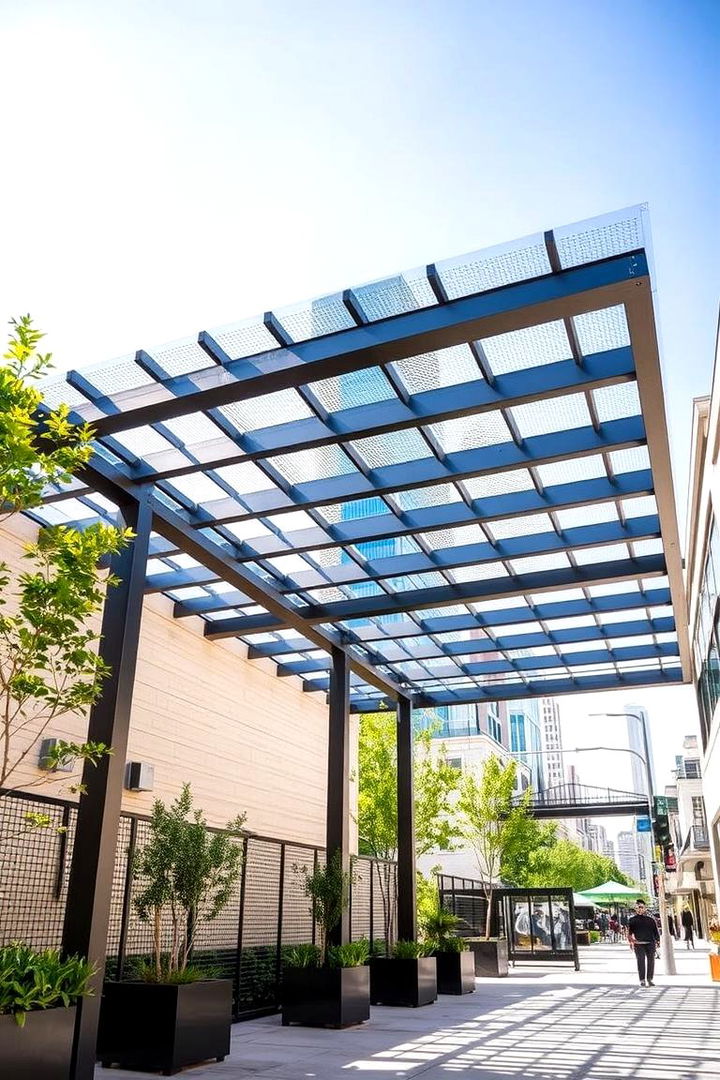 Modern Metal Pergola Design - 22 Patio Pergola Ideas