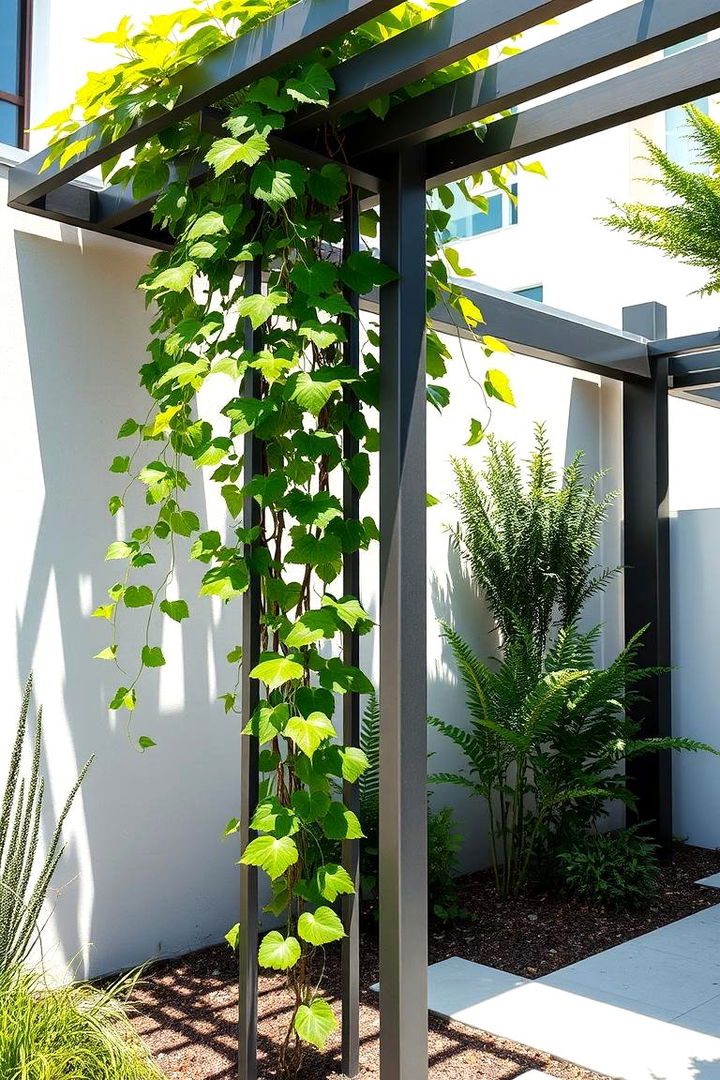 Modern Metal Trellis - 22 Trellis Ideas