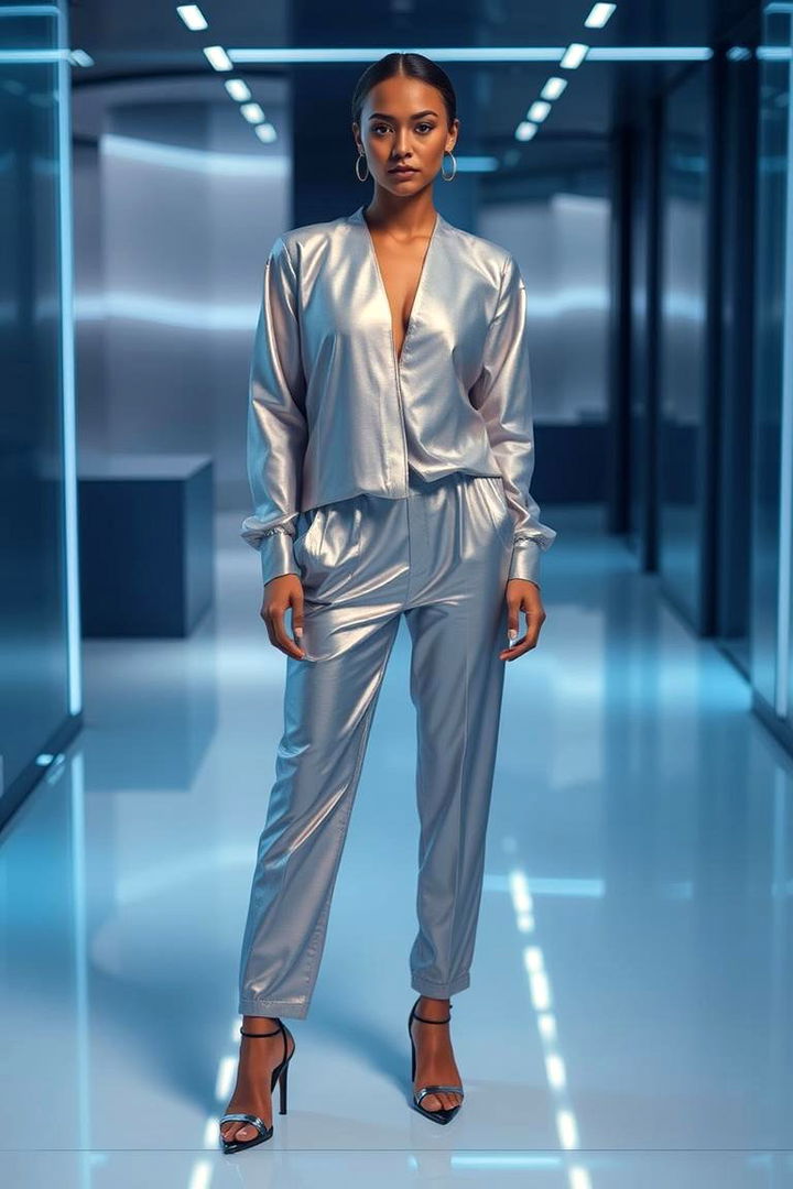 Modern Metallic Accent Look - 22 Guest Wedding Outfit Ideas