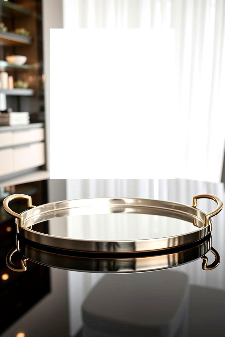 Modern Metallic Accents - 22 Bathroom Tray Ideas