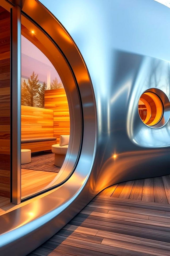 Modern Metallic Silver - 22 Paint Colors for a Modern Black House With Cedar Accents