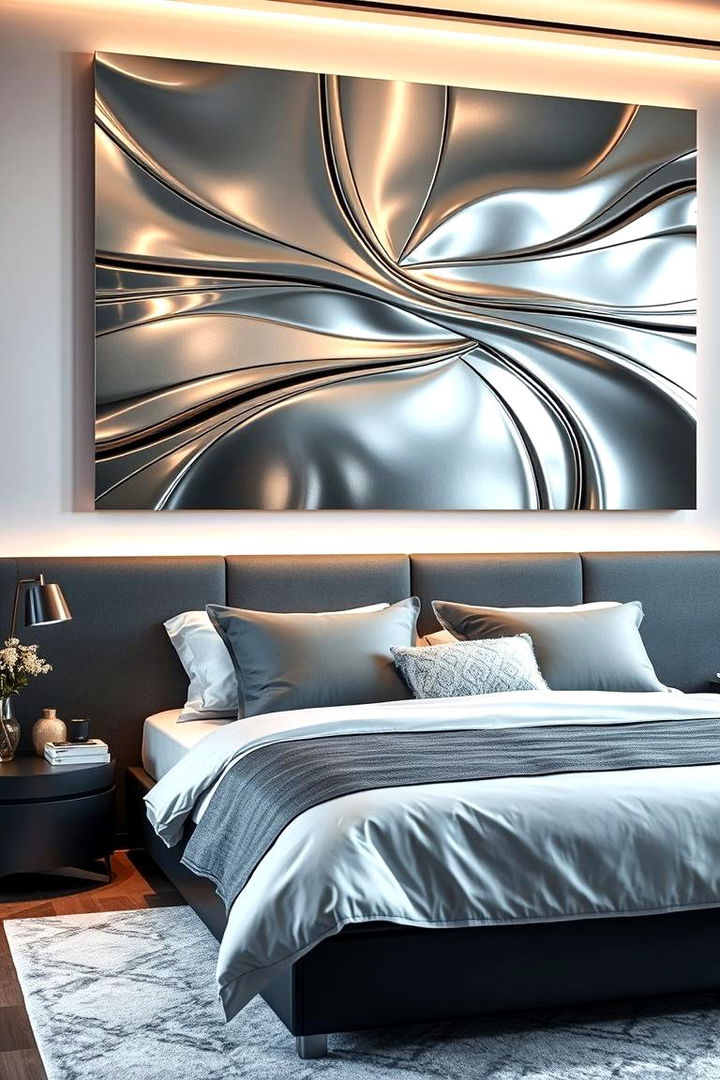 Modern Metallics - 22 Bedroom Wall Decor Ideas