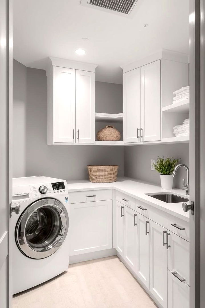 Modern Minimalism - 22 Laundry Room Paint Ideas