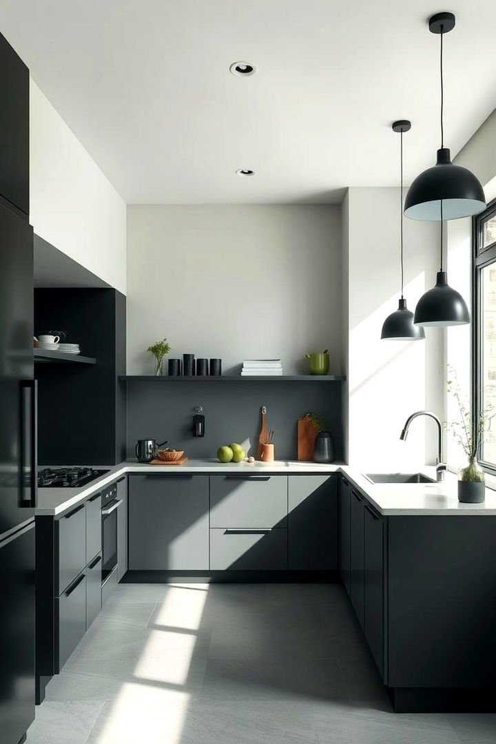 Modern Minimalism and Nature Inspired Motifs - 22 Black and Green Kitchen Ideas