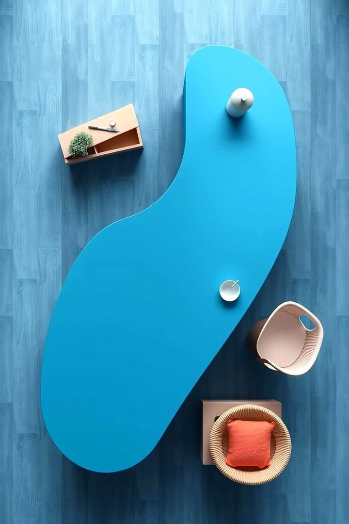 Modern Minimalism in Blue - 22 Blue Kitchen Island Ideas