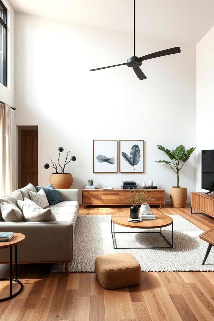 Modern Minimalism in Farmhouse Style - 22 Farmhouse Living Room Ideas
