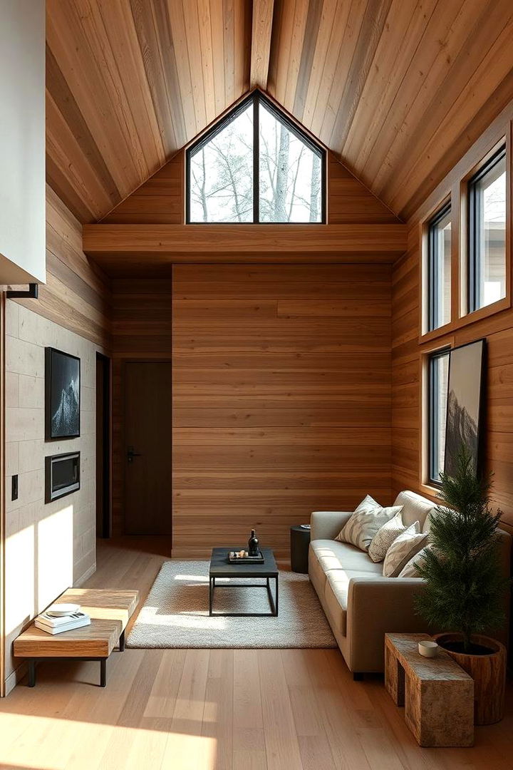 Modern Minimalism with Rustic Touch - 22 Cabin Decor Ideas