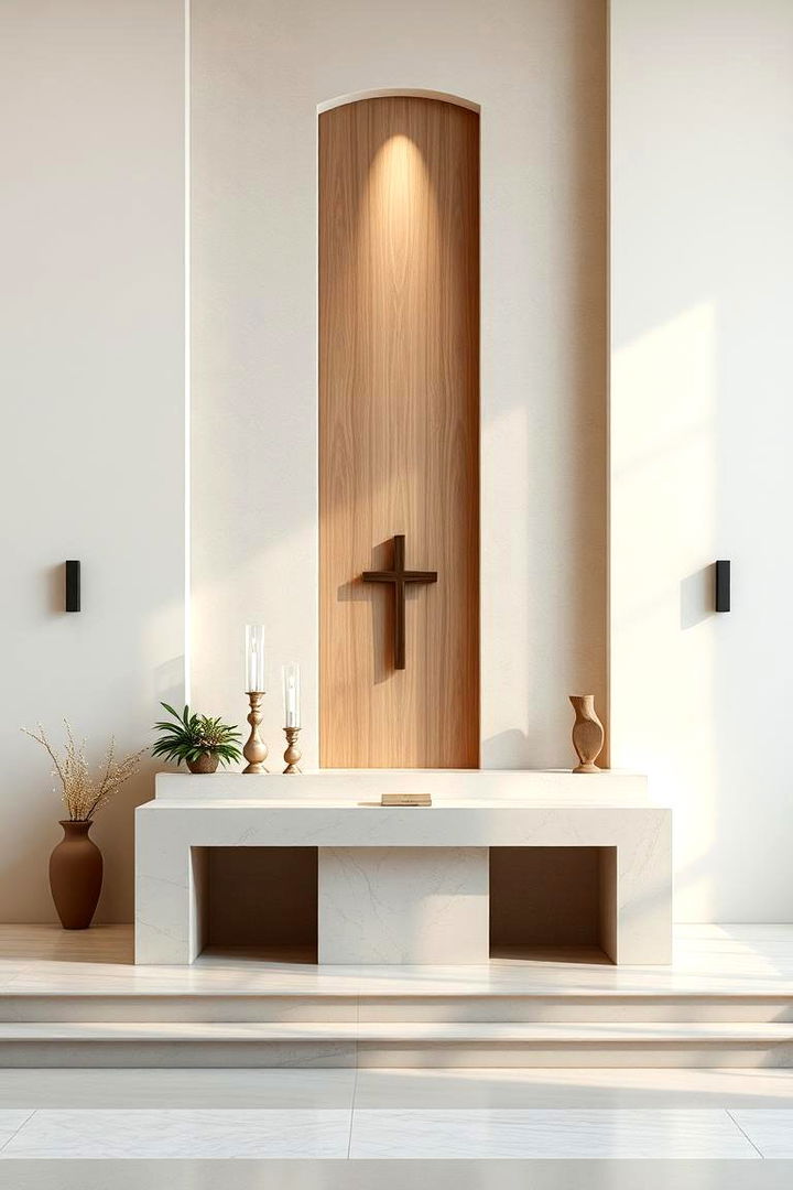 Modern Minimalist Altar - 22 Wedding Altar Ideas