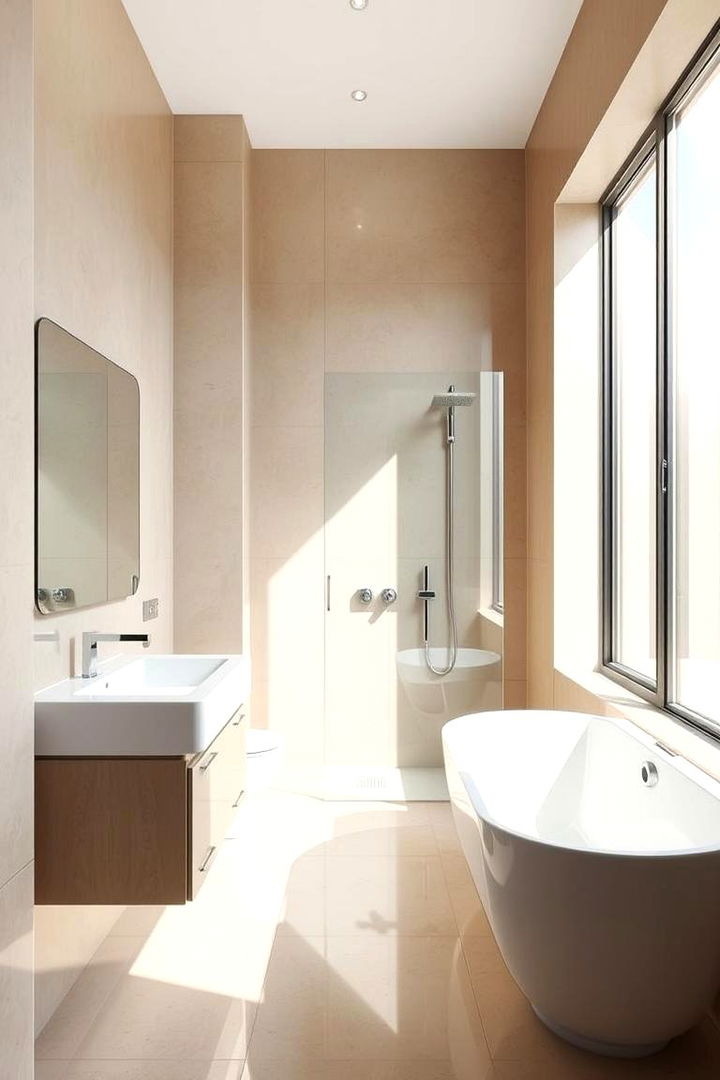 Modern Minimalist Appeal - 22 Beige Bathroom Ideas