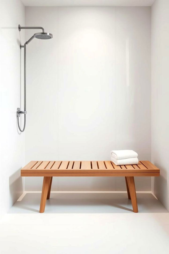 Modern Minimalist Bench - 22 Shower Bench Ideas