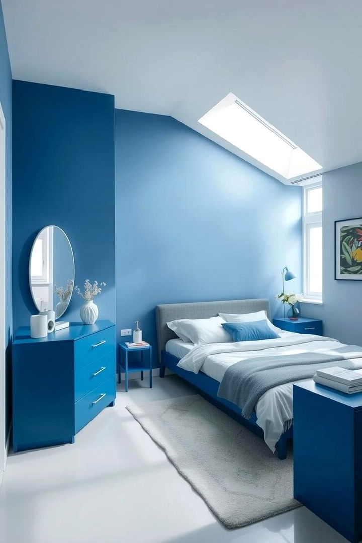 Modern Minimalist Blue - 22 blue and green bedroom ideas