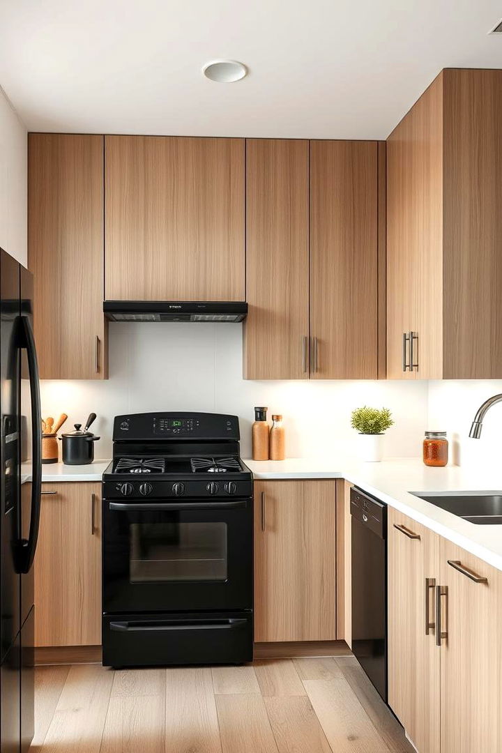 Modern Minimalist Cabinets - 22 What Color Cabinets Go With Black Appliances