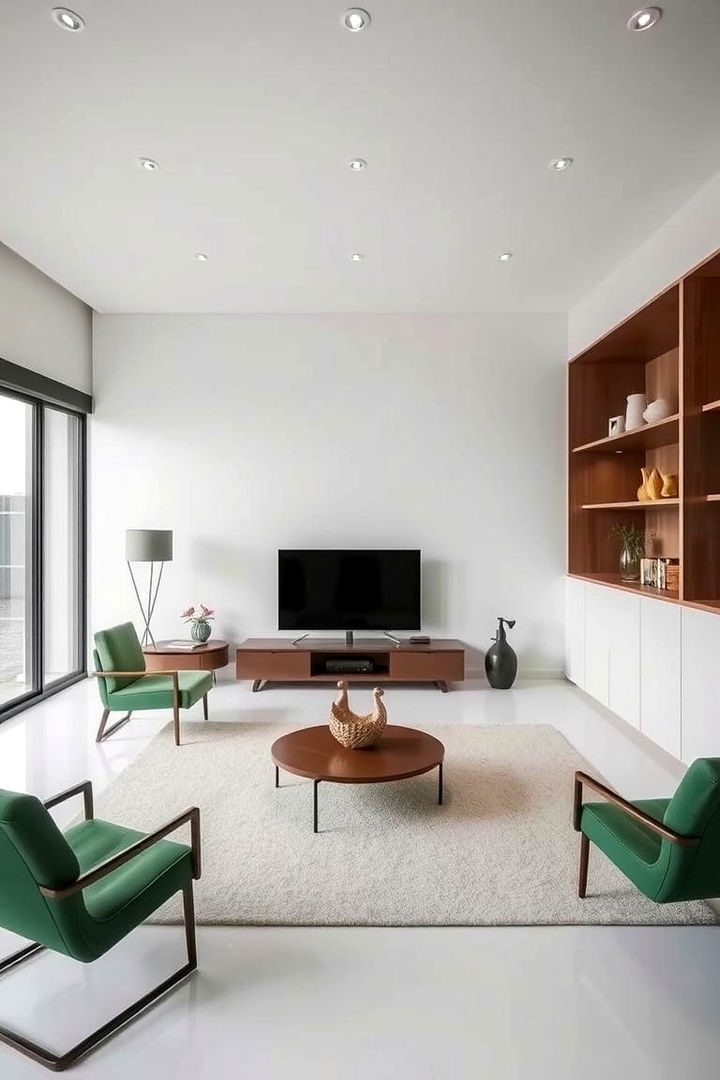 Modern Minimalist Clean Lines in Green and Brown - 22 Green and Brown Bedroom Ideas