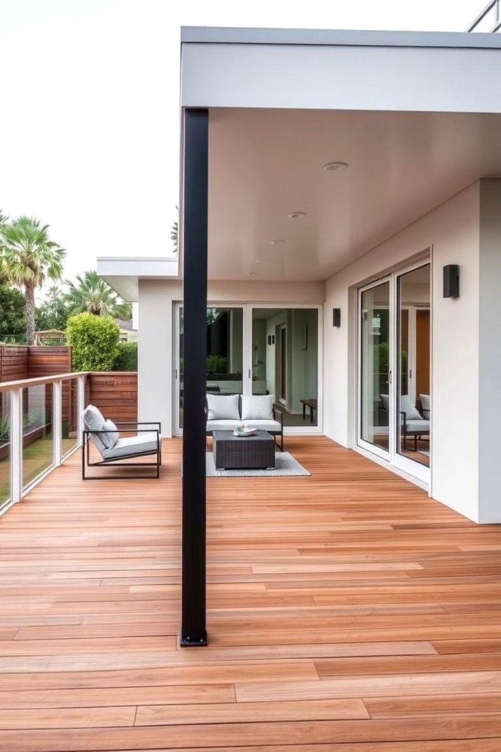Modern Minimalist Deck - 22 Backyard Deck Ideas