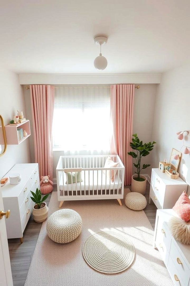 Modern Minimalist Decor - 22 Pink and Green Nursery Ideas