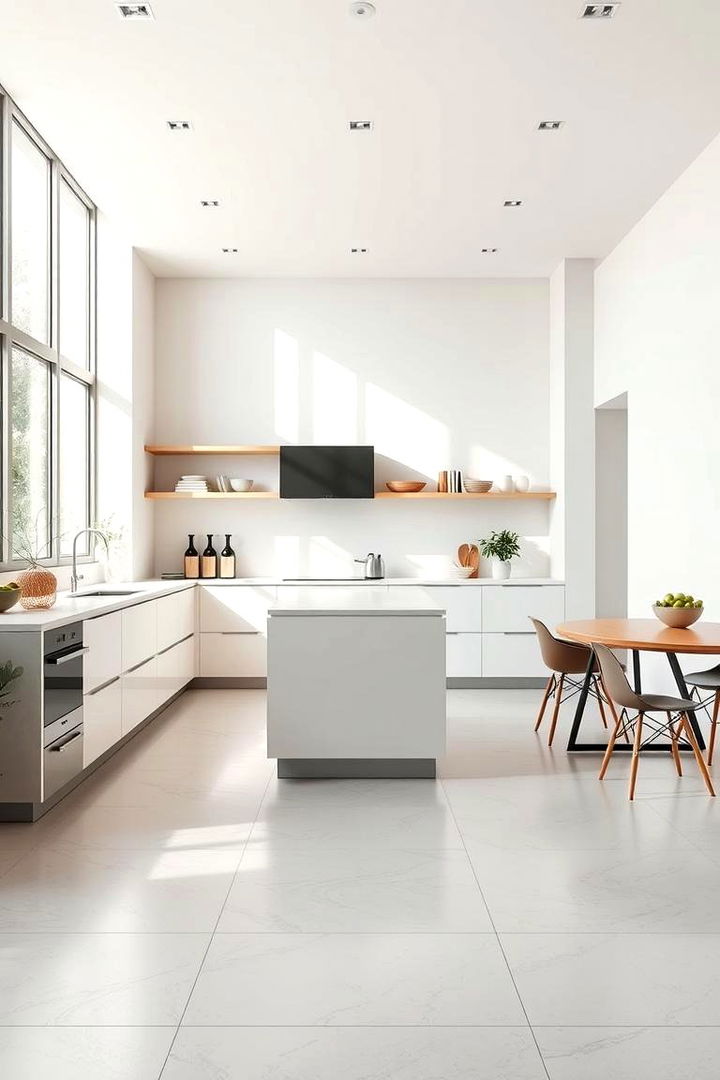 Modern Minimalist Design - 22 Linoleum Kitchen Flooring Ideas