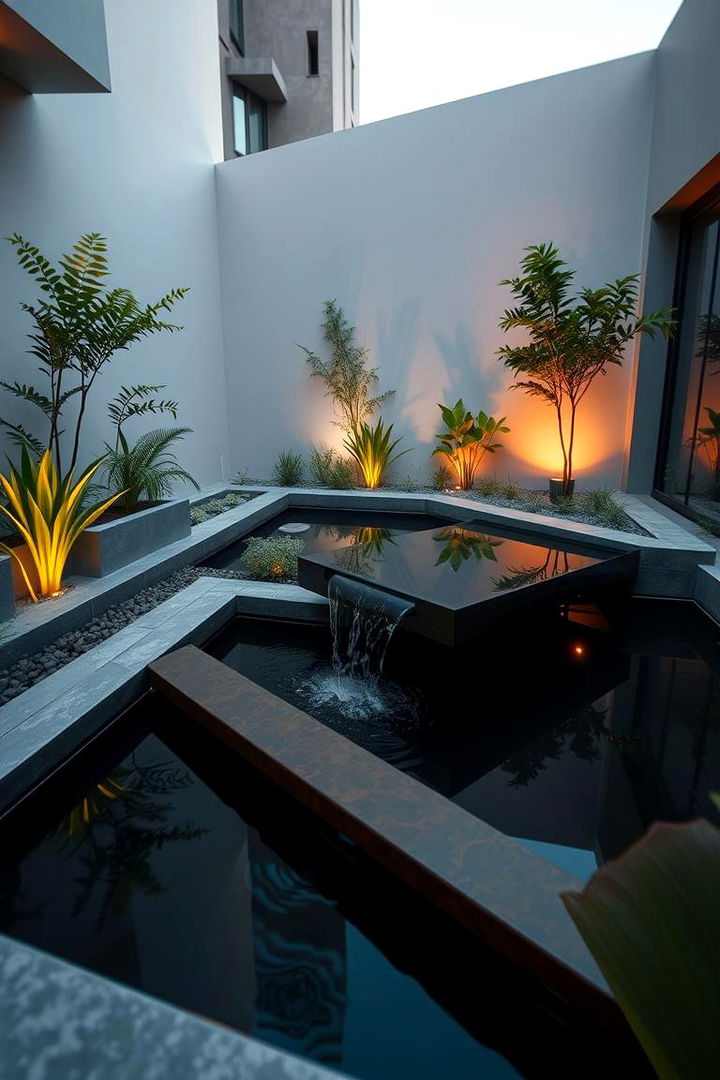 Modern Minimalist Design - 22 Small Pond Ideas With Waterfalls