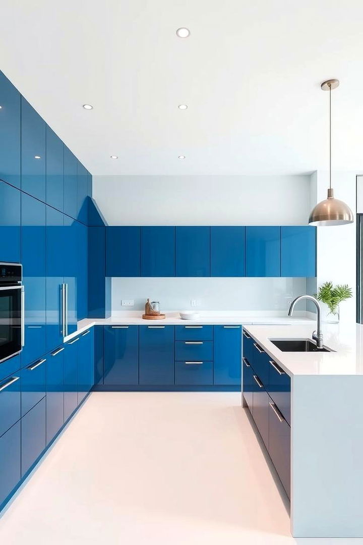 Modern Minimalist Design - 22 Blue and White Kitchen Ideas