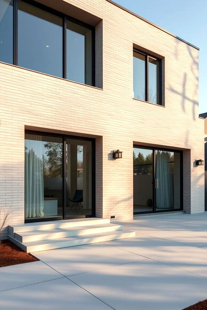 Modern Minimalist Designs - 22 Beige Brick Exterior Home Ideas