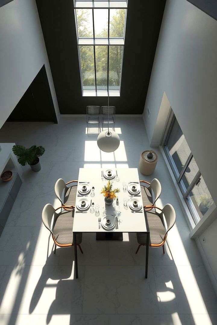 Modern Minimalist Dining - 22 Sunroom Dining Room Ideas