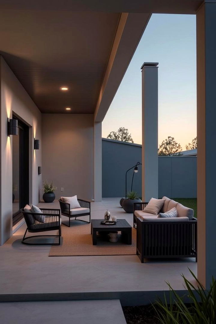 Modern Minimalist Elegance - 22 Covered Porch Ideas
