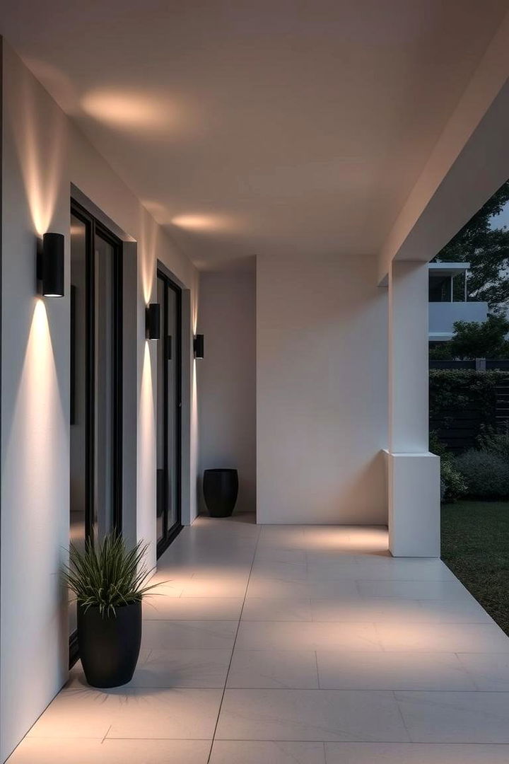 Modern Minimalist Fixtures - 22 Covered Patio Lighting Ideas