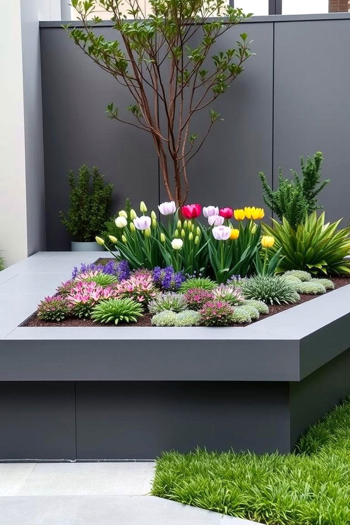 Modern Minimalist Flower Beds - 22 Flower Bed Ideas
