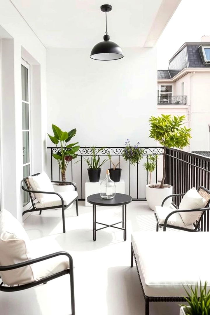 Modern Minimalist French Style - 22 French Balcony Ideas