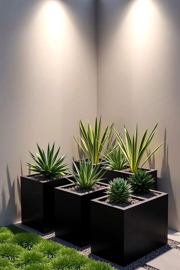 Modern Minimalist Garden Corner - 22 Corner Garden Ideas With Pots