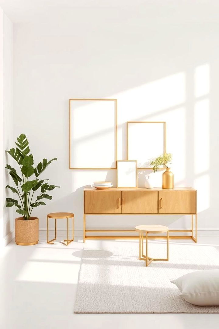 Modern Minimalist Gold Touches - 22 Gold Bedroom Ideas