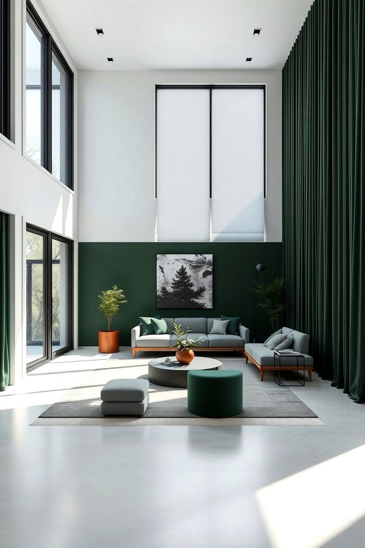 Modern Minimalist Green Retreat - 22 Forest Green Bedroom Ideas