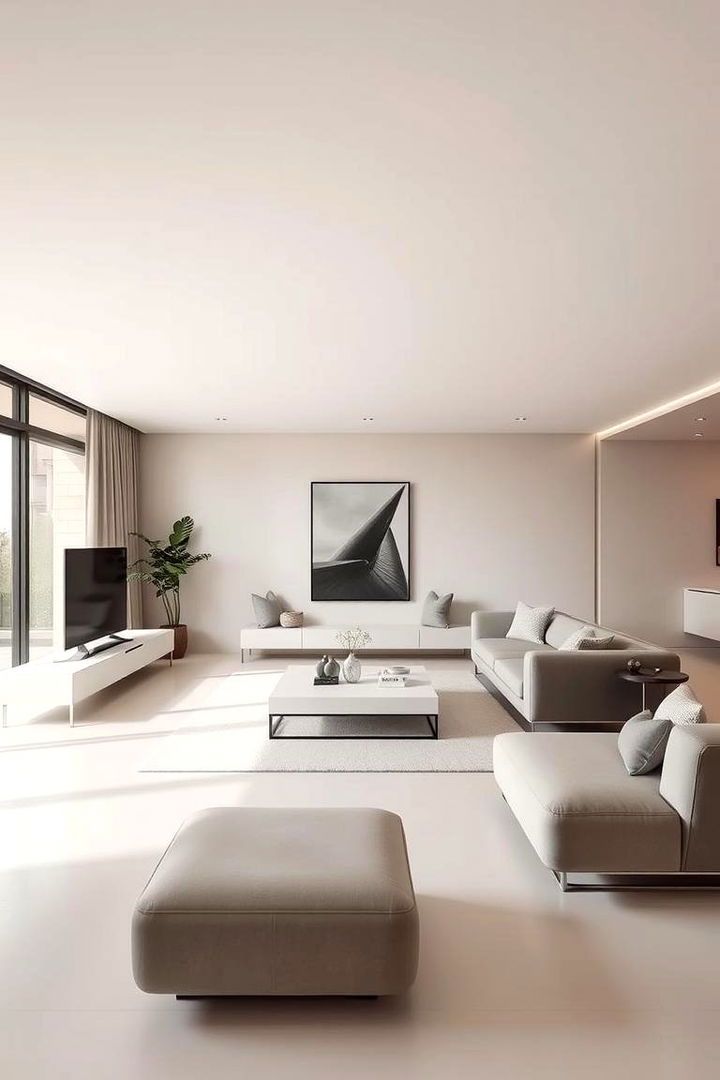 Modern Minimalist Greige - 22 Greige Living Room Ideas