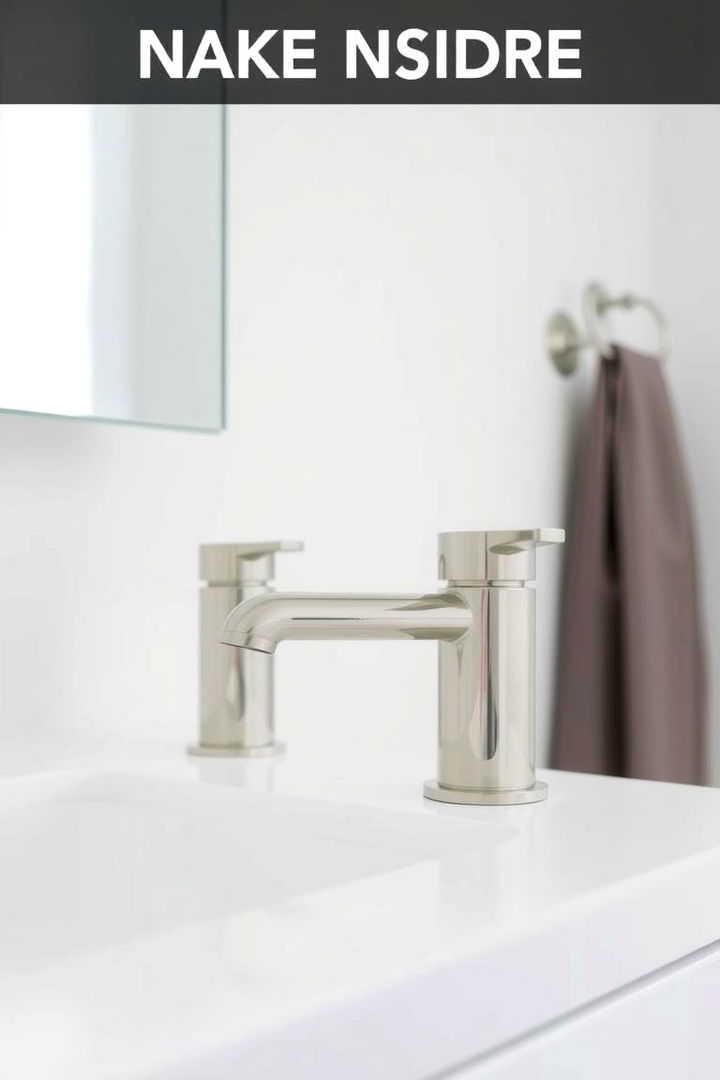Modern Minimalist Hardware - 22 Small Master Bathroom Ideas