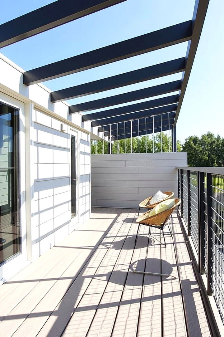 Modern Minimalist Hog Wire Railing - 22 Hog Wire Deck Railing Ideas