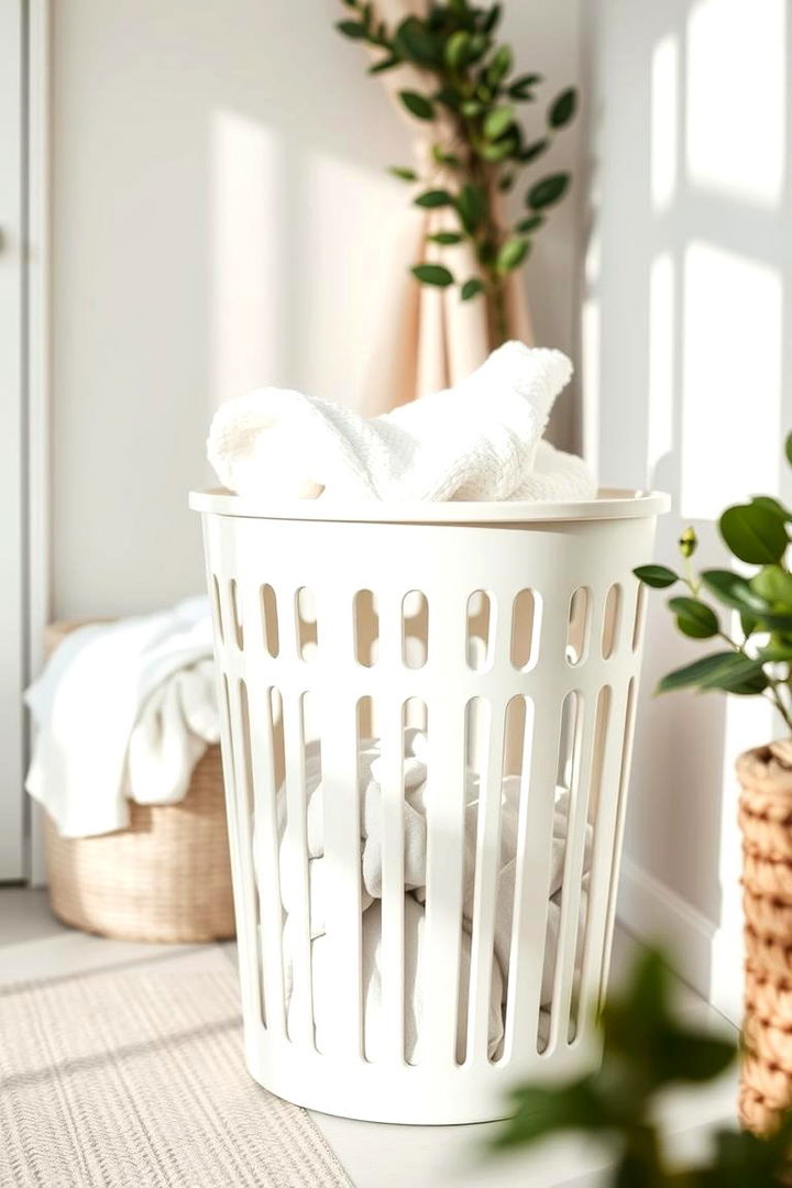 Modern Minimalist Laundry Baskets for Clean Aesthetics - 22 Laundry Basket Storage Ideas