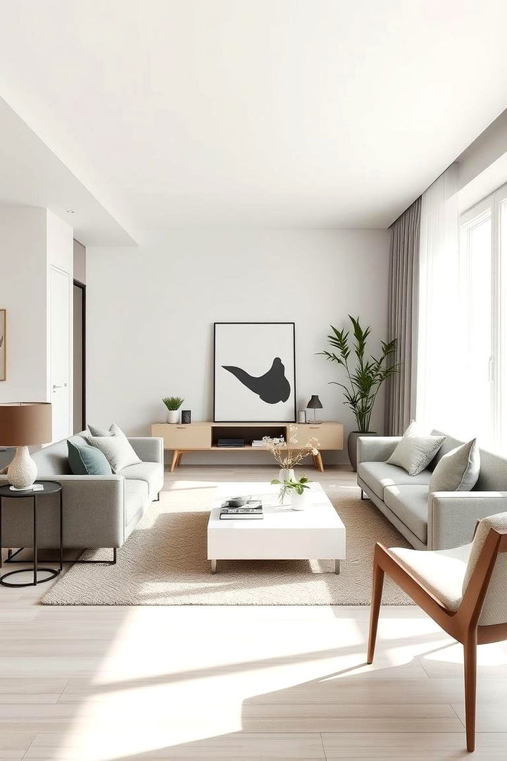 Modern Minimalist Living Space - 22 Morning Room Ideas