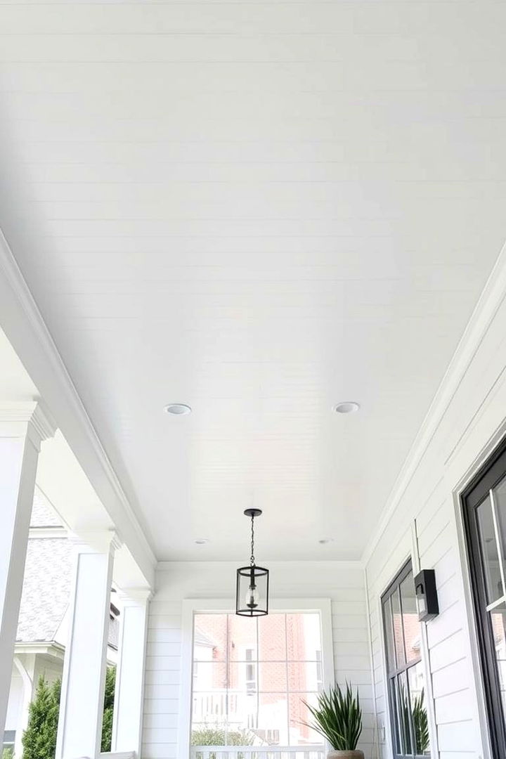 Modern Minimalist Look - 22 Vinyl Porch Ceiling Ideas