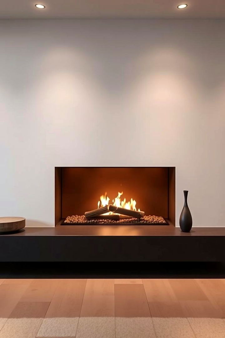 Modern Minimalist Look - 22 Fireplace Decor Ideas