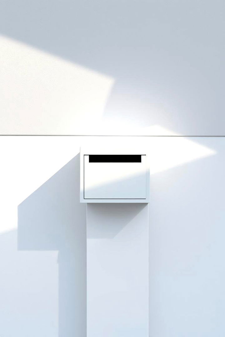 Modern Minimalist Mailbox - 22 Mailbox Decor Ideas