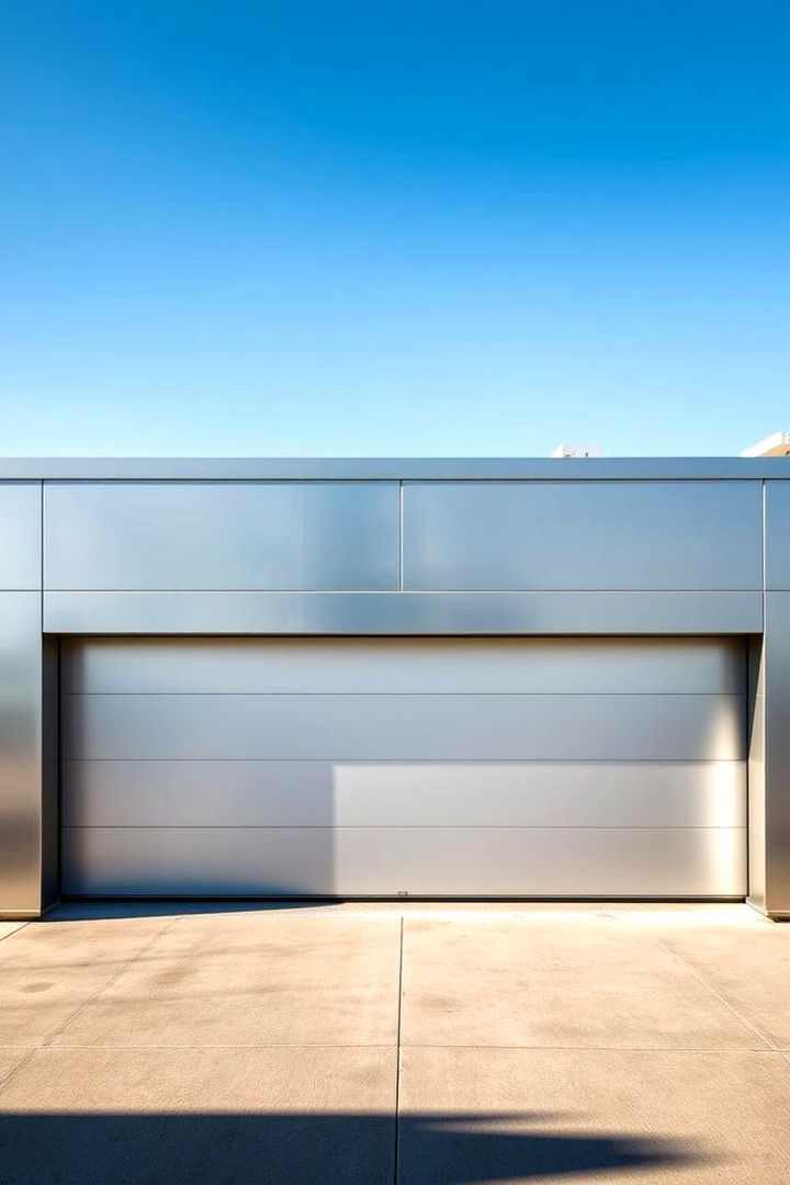 Modern Minimalist Metal Trim - 22 Exterior Garage Door Trim Ideas