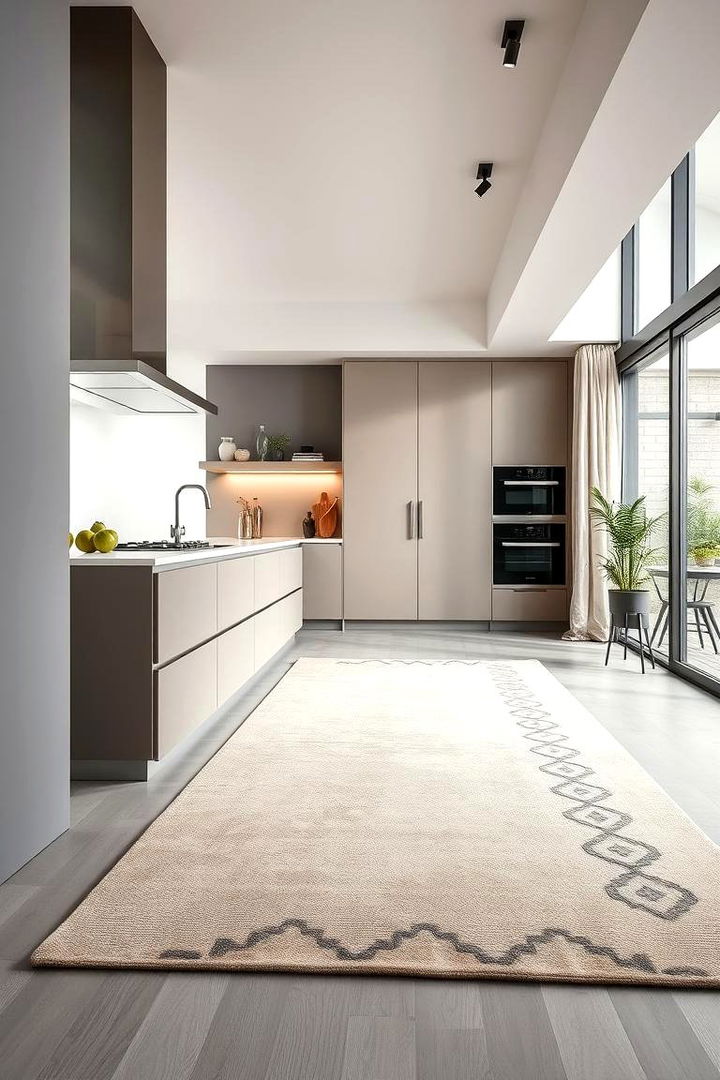Modern Minimalist Motifs - 22 Kitchen Rug Ideas