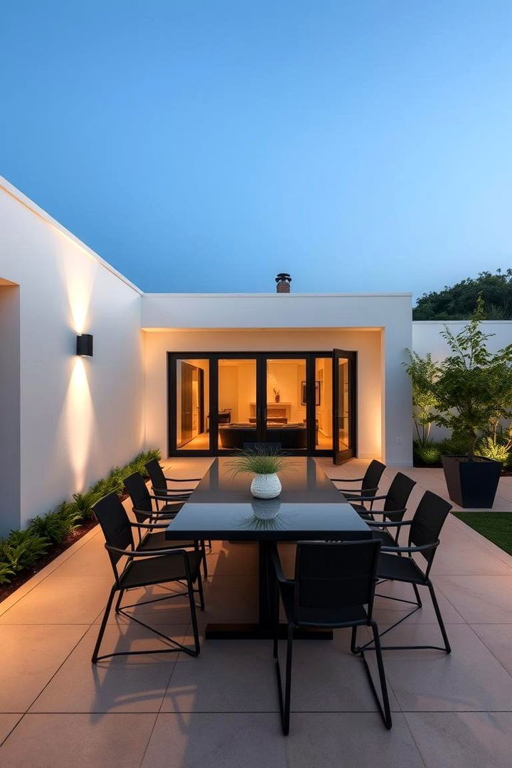 Modern Minimalist Outdoor Dining - 22 Outdoor Dining Area Ideas