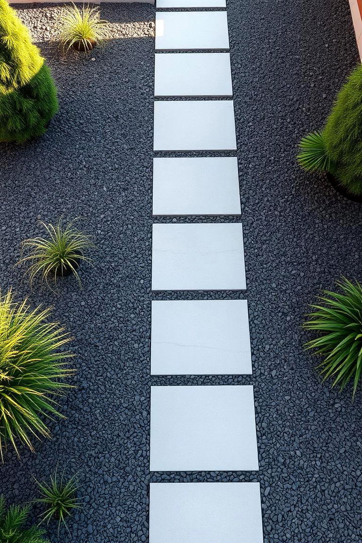 Modern Minimalist Path - 22 Mulch Pathway Ideas