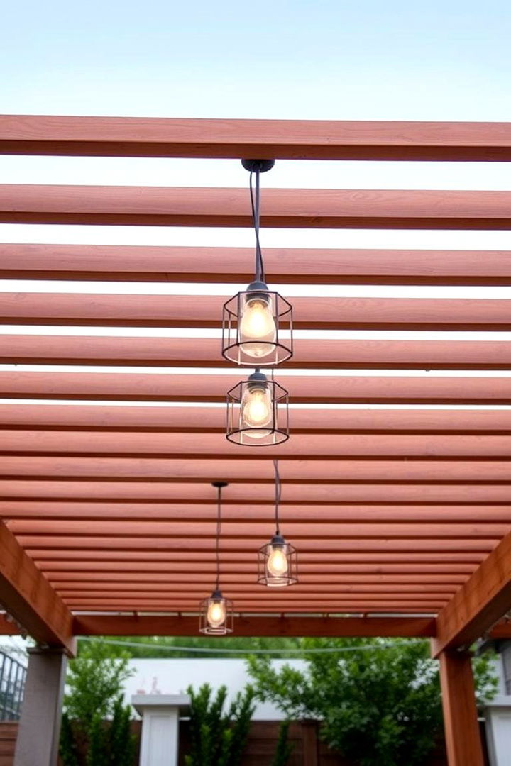 Modern Minimalist Pendants - 22 Pergola Lighting Ideas