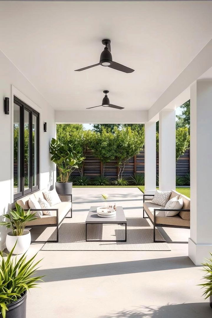 Modern Minimalist Porch - 22 Large Front Porch Ideas
