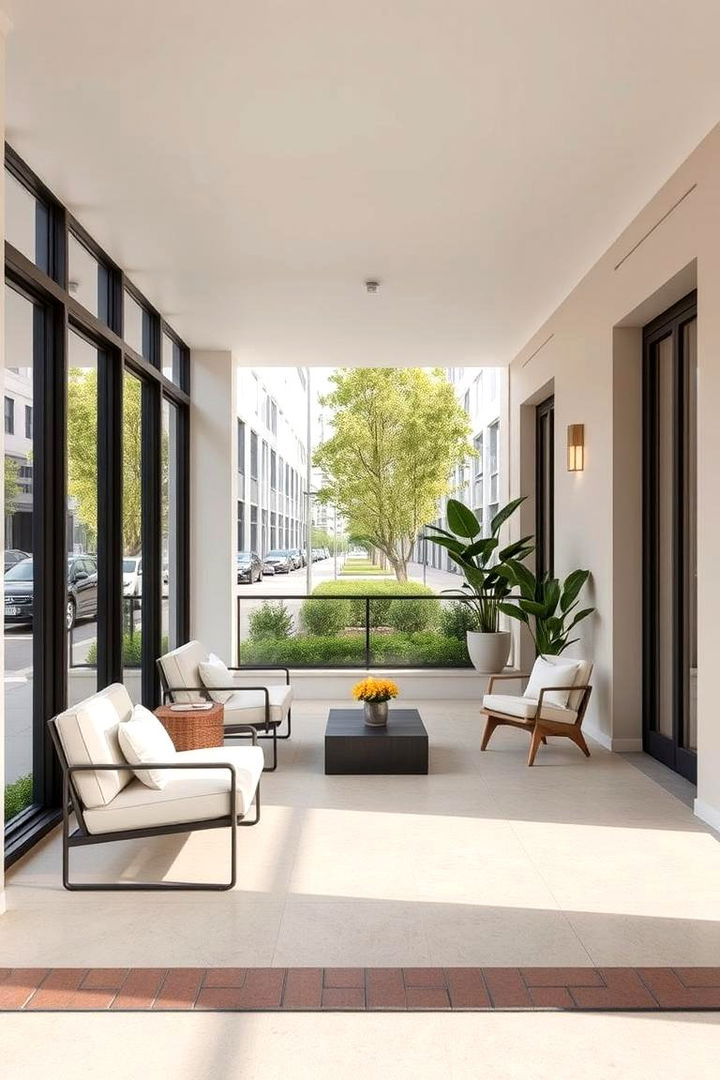 Modern Minimalist Porch - 22 Enclosed Porch Ideas