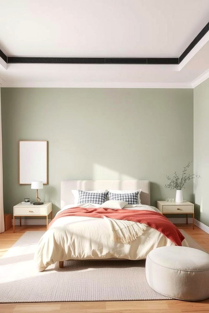 Modern Minimalist Retreat - 22 Sage Green Bedroom Ideas