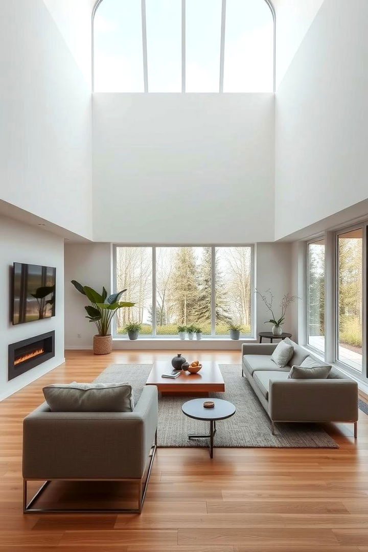 Modern Minimalist Retreat - 22 Sunken Living Room Ideas